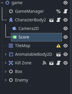 label does not following camera's position - Animation - Godot Forum