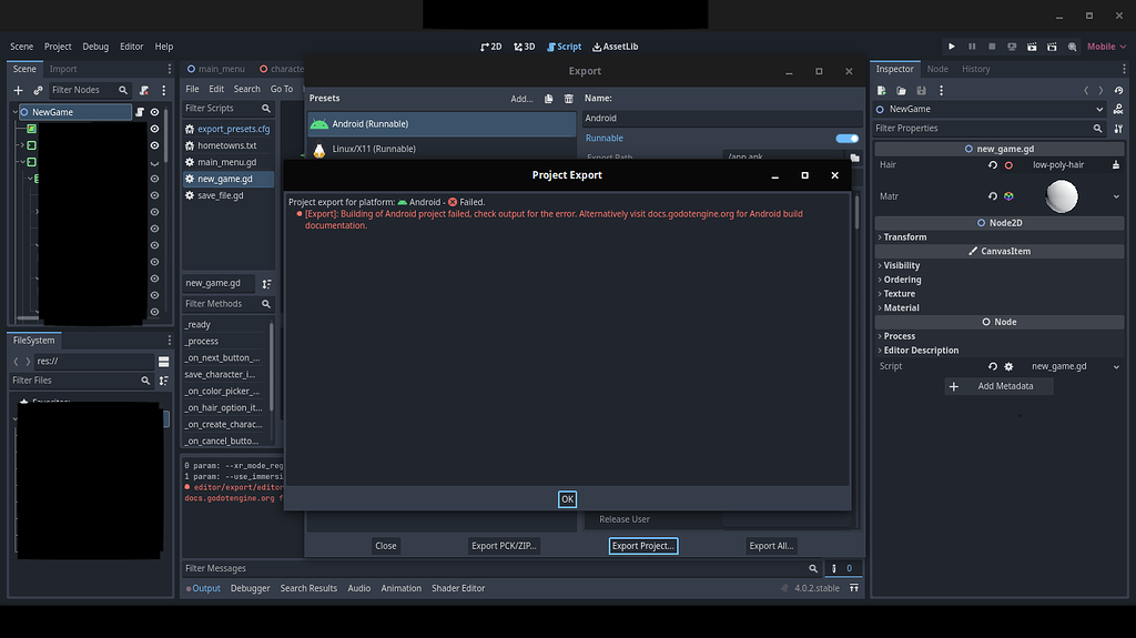 I can't export to Android - Archive - Godot Forum