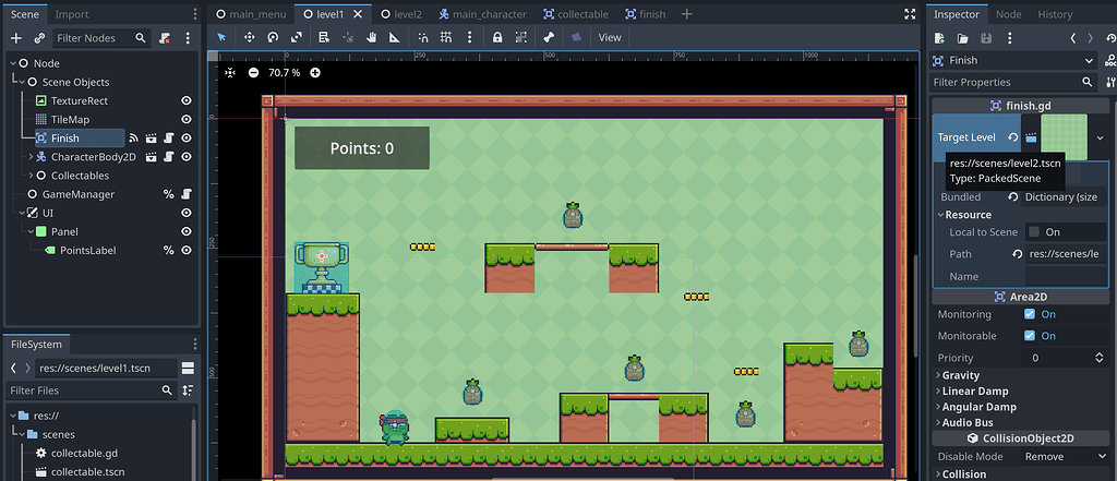 Issue teleporting between scenes - Help - Godot Forum