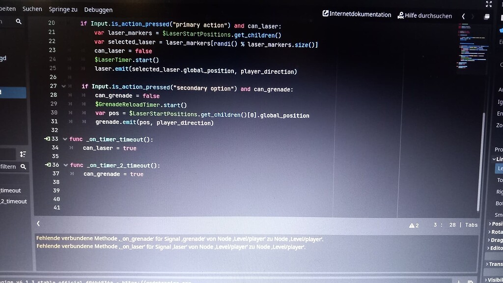 Need help with debug errors - Help - Godot Forum