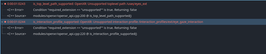 What do these error mean? VR - Help - Godot Forum