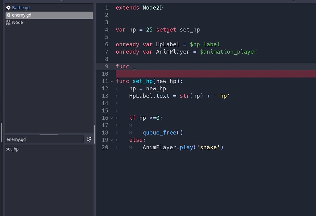 Auto complete doesnt show choices - Archive - Godot Forum
