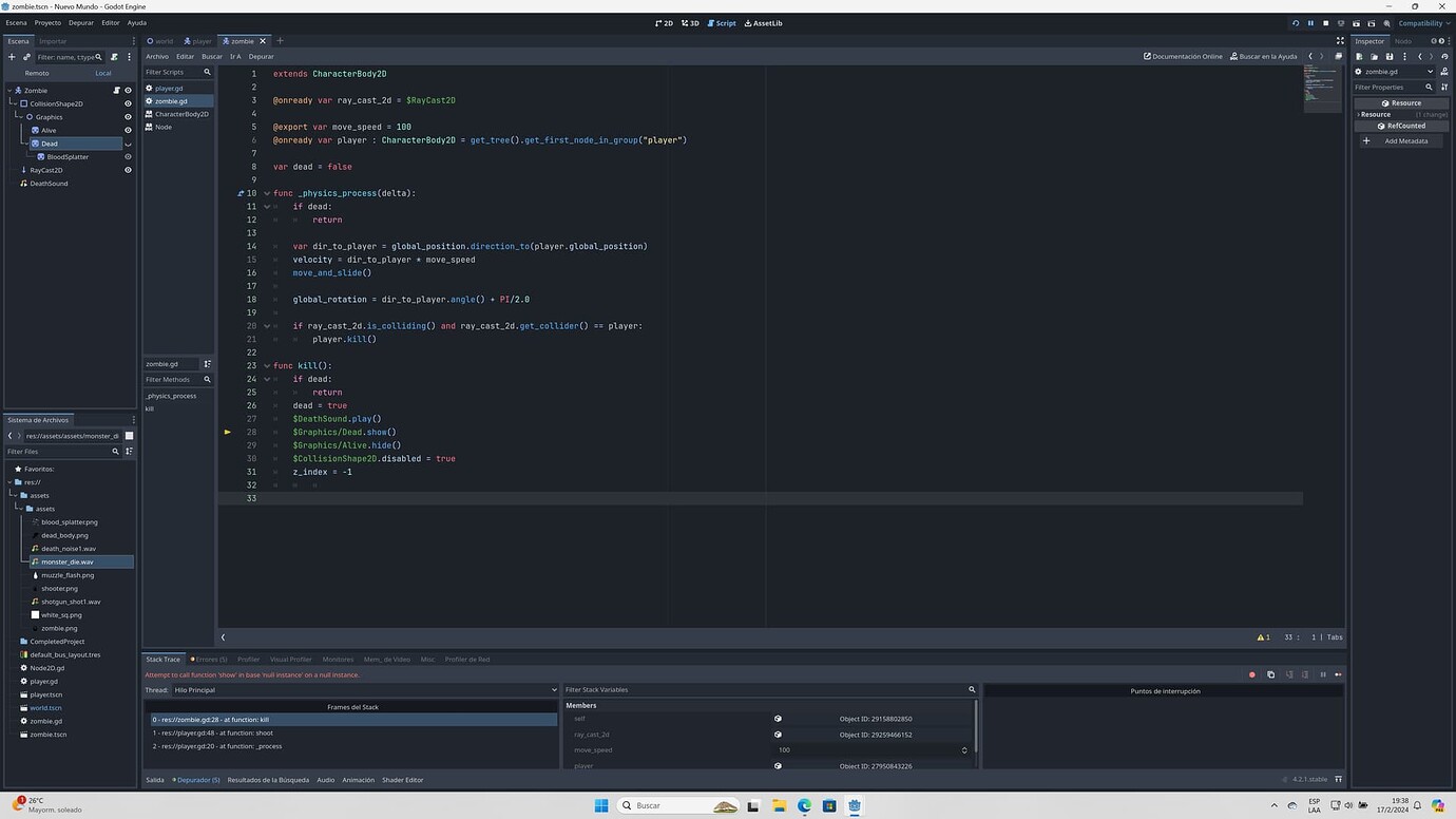 Error Attempt to call function 'show' in base 'null instance' on a null ...