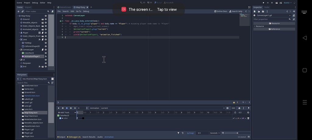 My animation player is getting stuck and not resetting - Help - Godot Forum