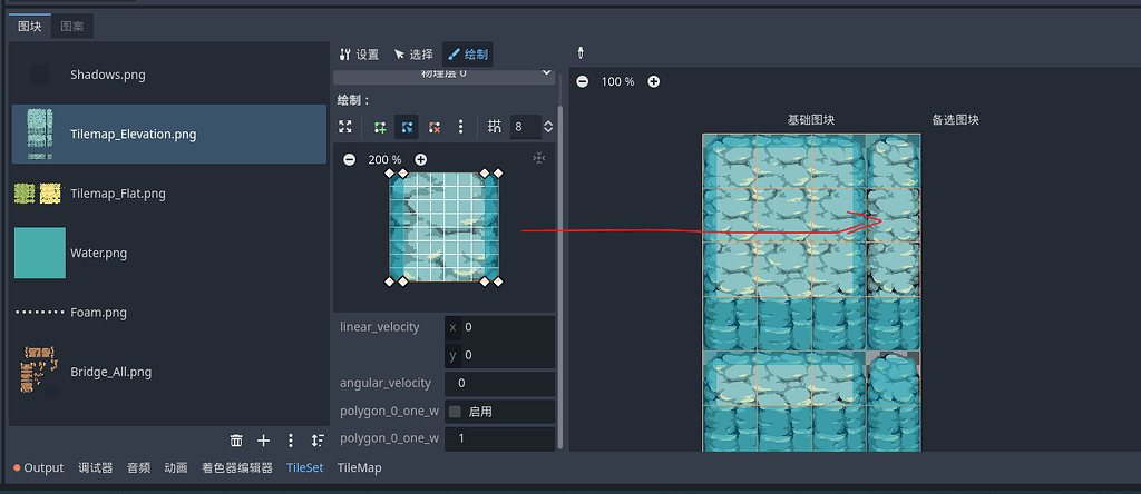 Can't paint physics layer in some shape shapes - Help - Godot Forum