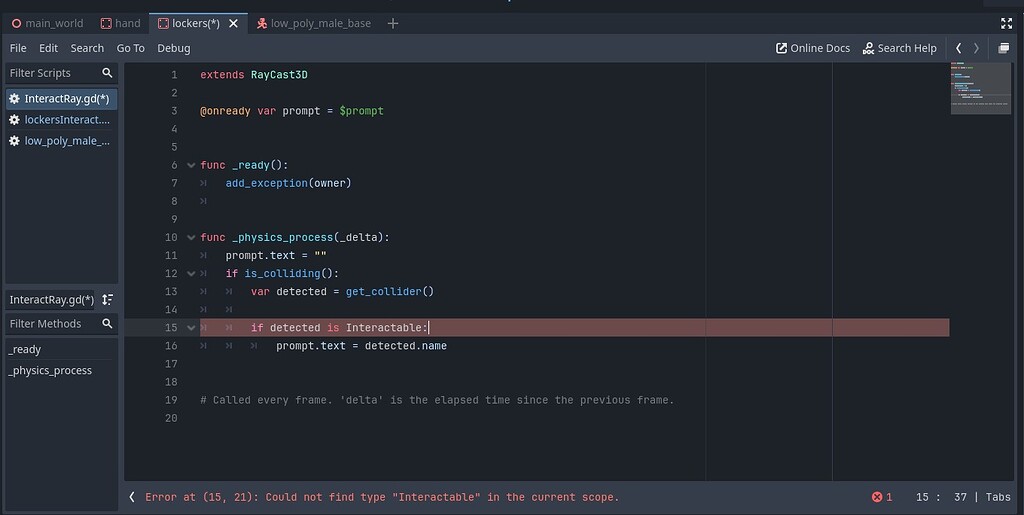 Writing script for interactions - Programming - Godot Forum