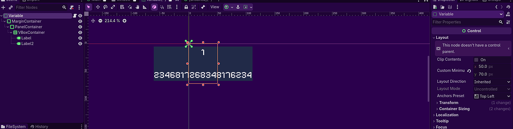 Why is my control not expanding? - UI - Godot Forum