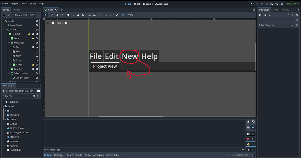 In game tab adding TabContainer - UI - Godot Forum