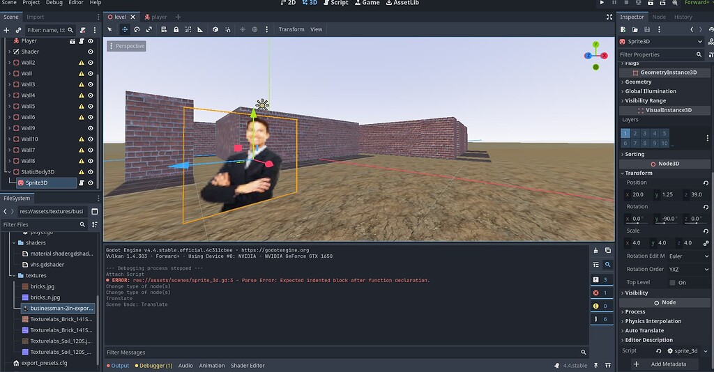 How do I make my NPC rotate to look the player? - Help - Godot Forum