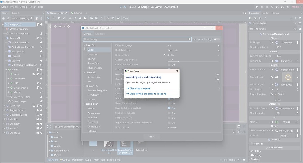 Godot Freezing and Crashing Constantly - Help - Godot Forum