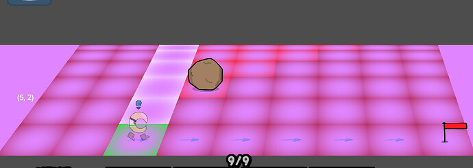 the current spot at this depth is a blocker