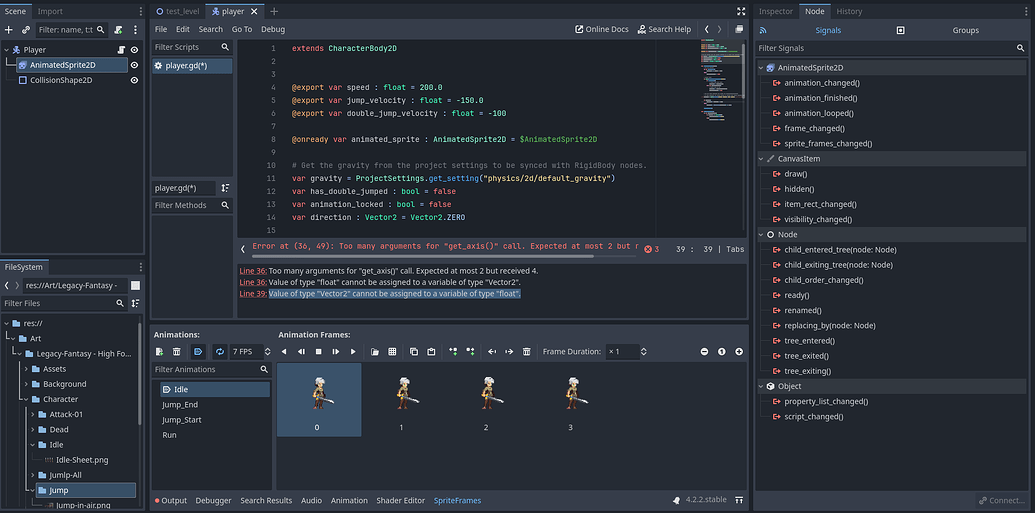 Expected indented block after "if" block - Programming - Godot Forum
