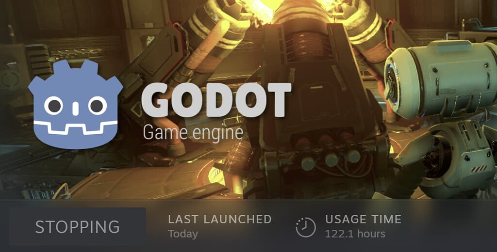 Steam assuming Godot is still running after switching to External ...