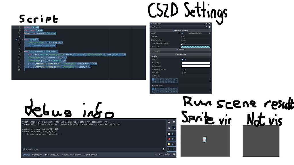 CollisionShape2D Node not appearing in scene, despite Godot recognising ...