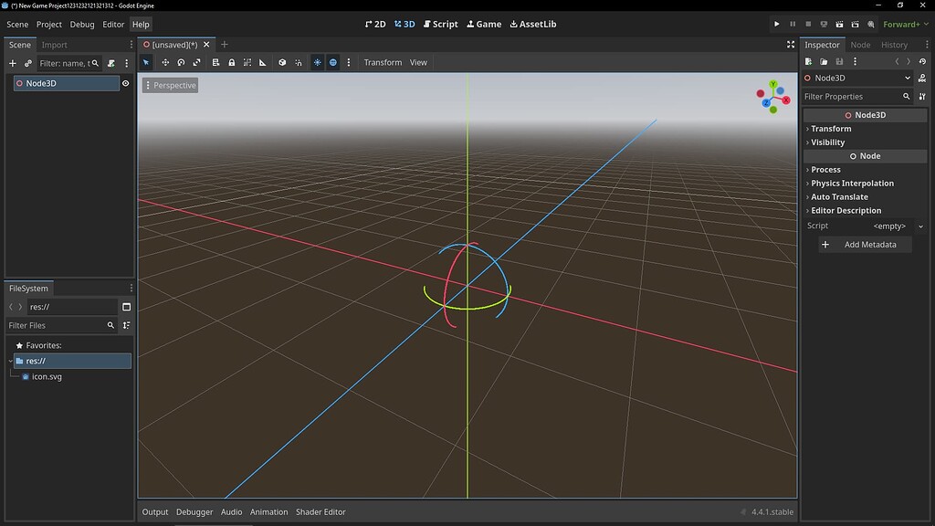 froward+ is not showing the mesh - Help - Godot Forum