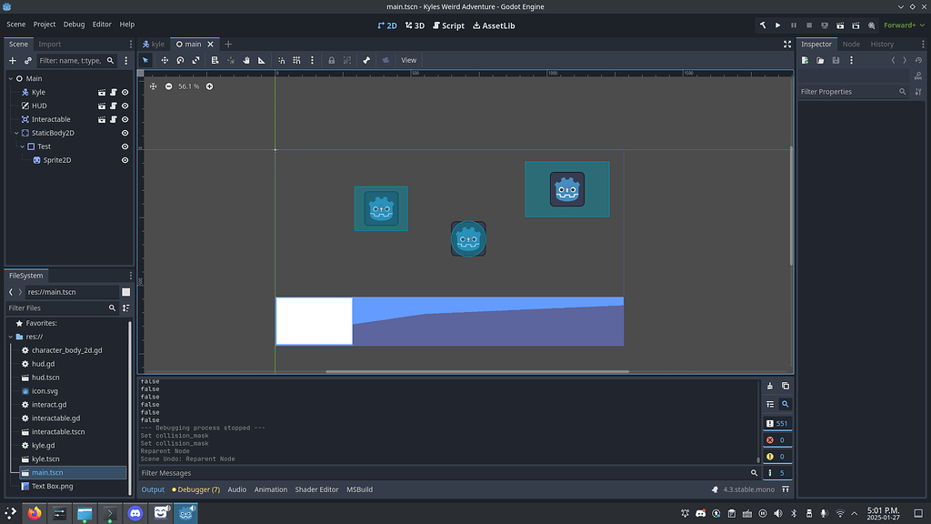 RayCast2D is not detecting any collisions at all - Help - Godot Forum