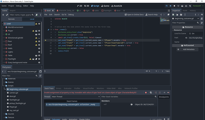 level.tscn - Horror Game retry 3 - Godot Engine 6_10_2025 1_35_29 PM
