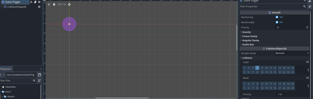 CollisionShape2D not detecting Collisions - Physics - Godot Forum