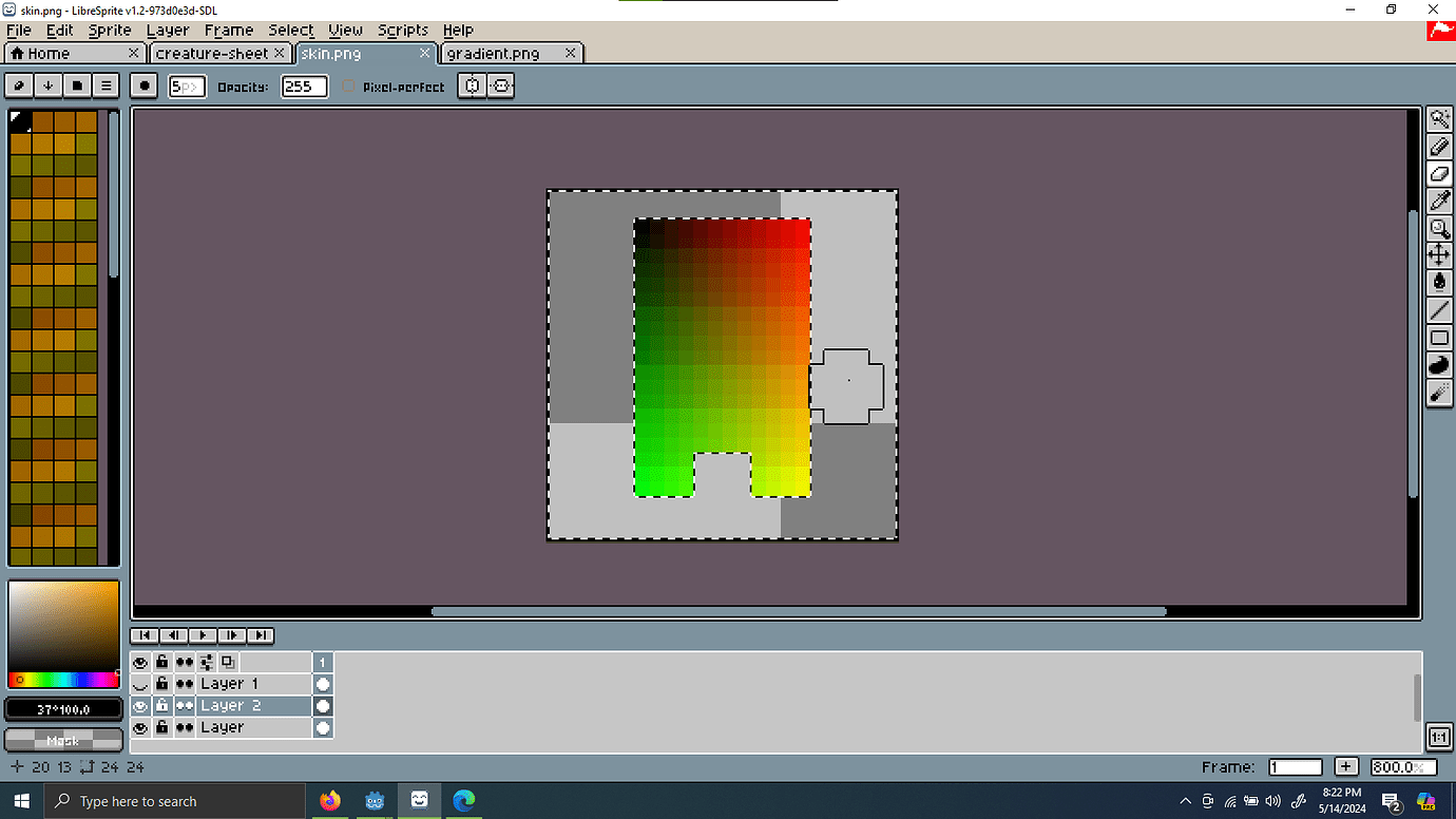 Dynamic pixel art skin - In Development - Godot Forum