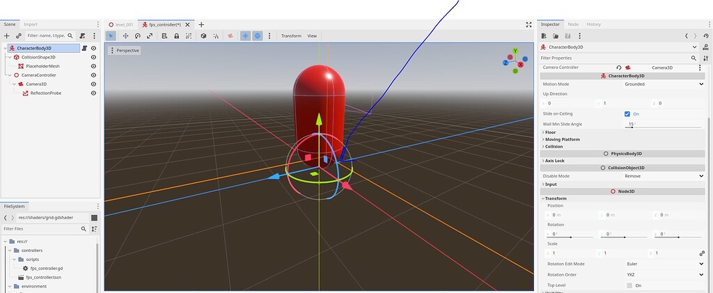How to move CharacterBody3D pivot point to be at the ground bottom ...