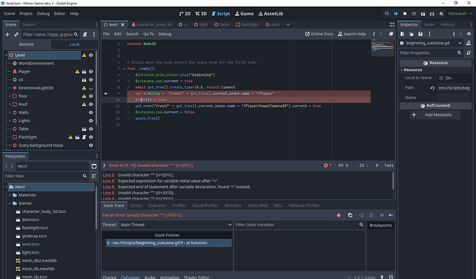 level.tscn - Horror Game retry 3 - Godot Engine 6_10_2025 1_15_46 PM