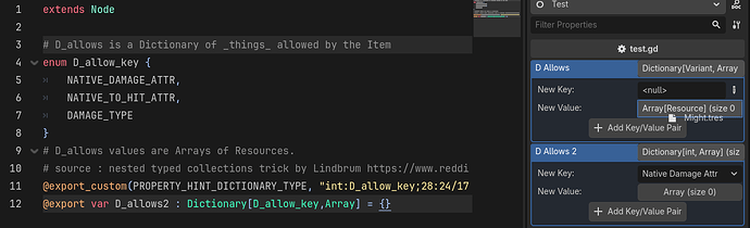 export nested typed collection issue 2