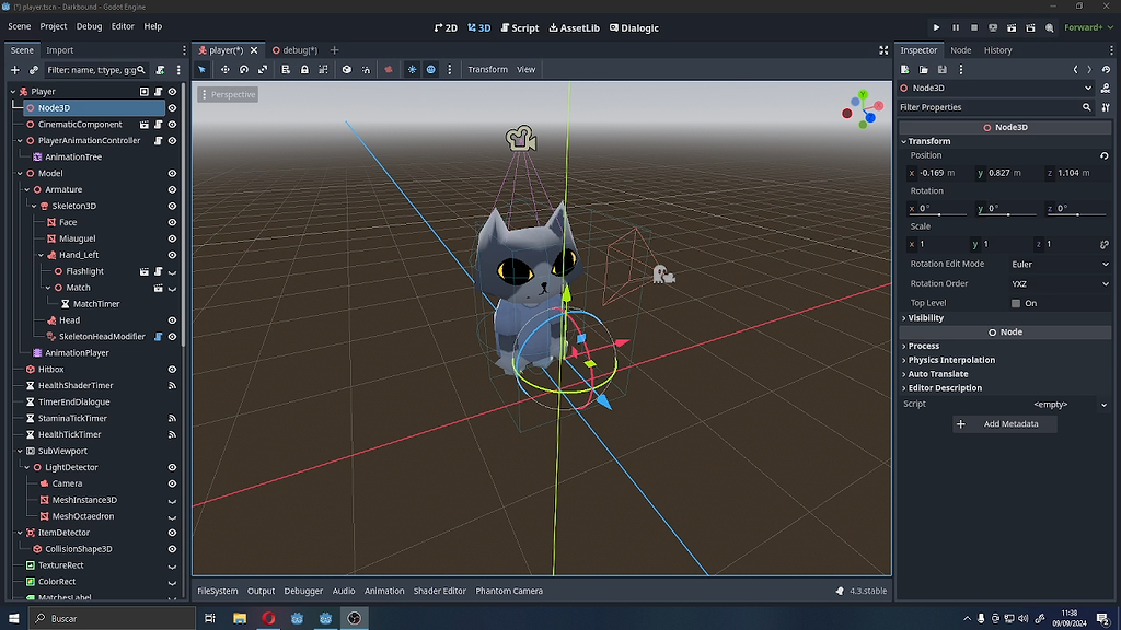 I need help making the character look at stuff with SkeletonModifier3D ...