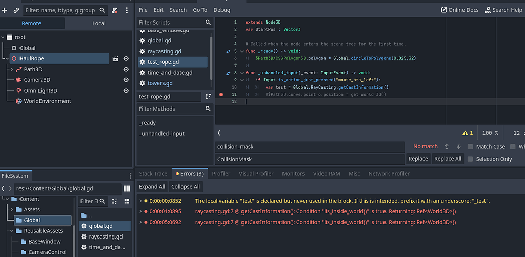 Get_world_3d() results in an error due to null value - Help - Godot Forum