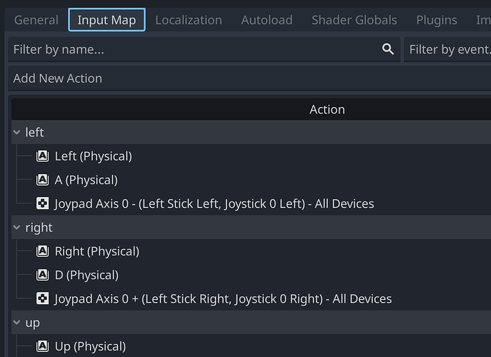 input map