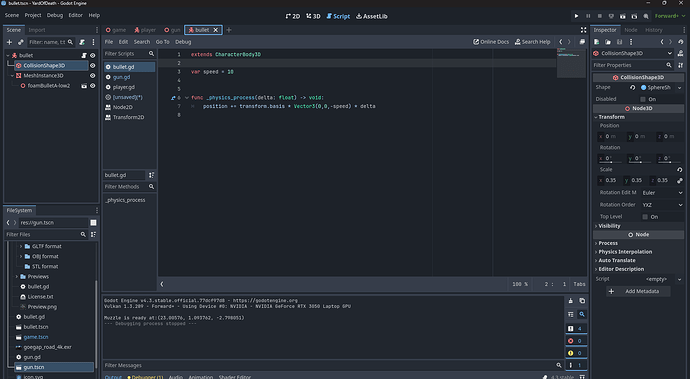 gun.tscn - YardOfDeath - Godot Engine 2_13_2025 9_01_51 PM