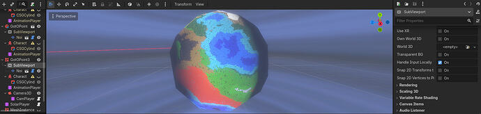 Shot of World working in Editor