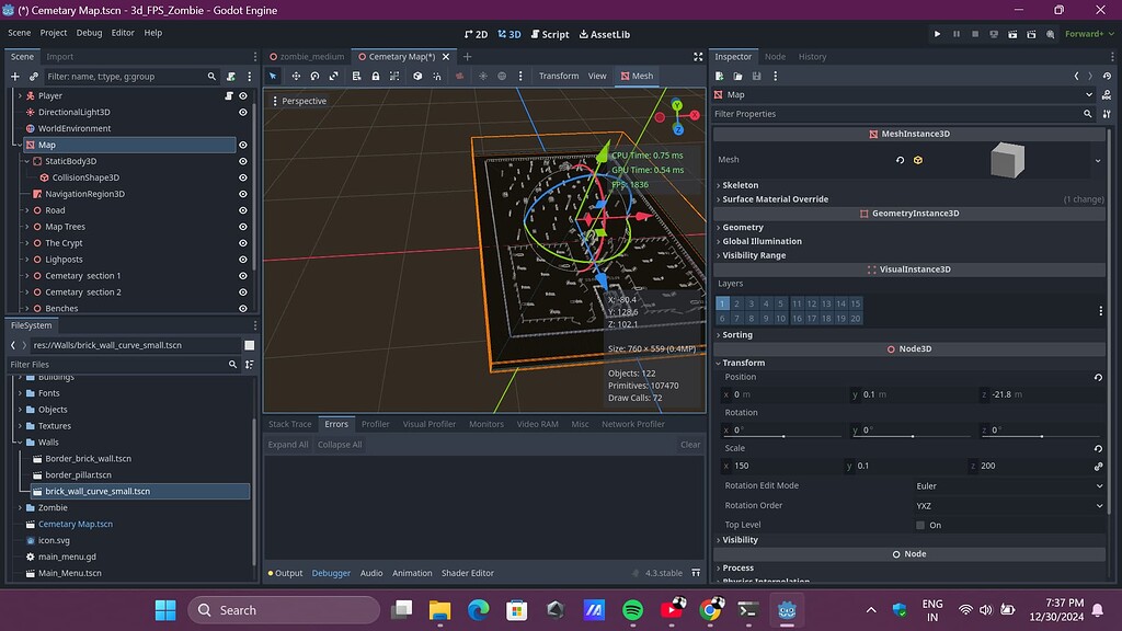I cannot bake NavMesh in my Main Scene - Navigation - Godot Forum