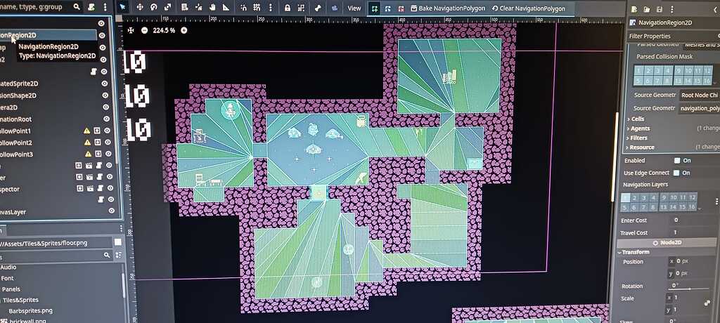 Issue with Navigation Polygon - Help - Godot Forum