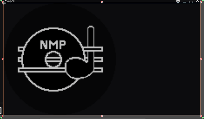 Showcasing the icon being offset to the left