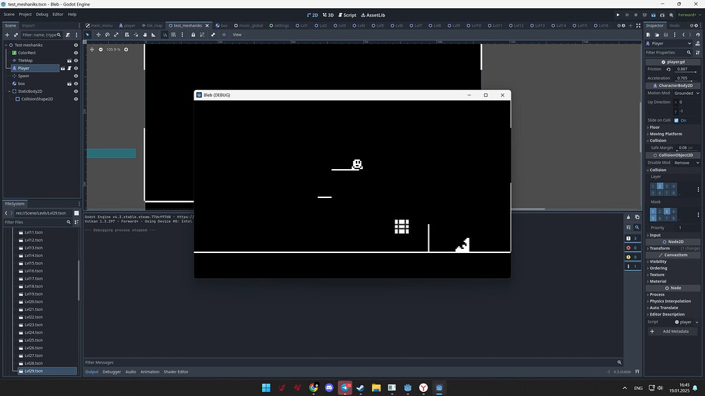 Problem with interaction between player and RigidBody - Physics - Godot ...