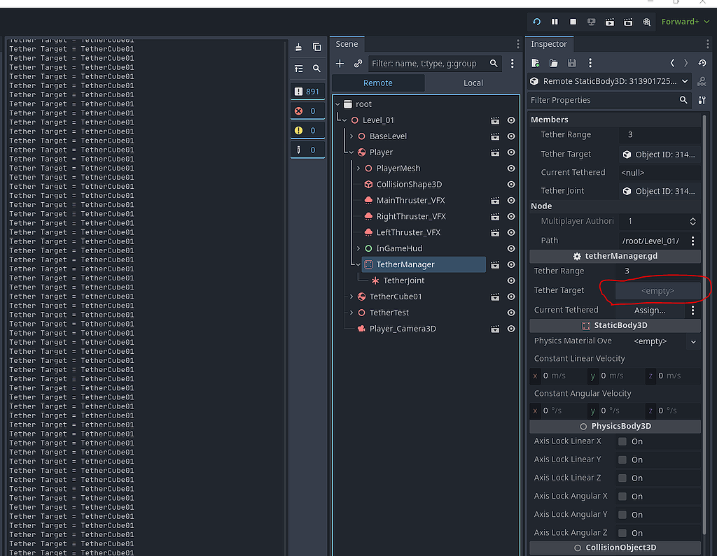 @export rigidbody3D not updating in inspector at runtime - Programming ...