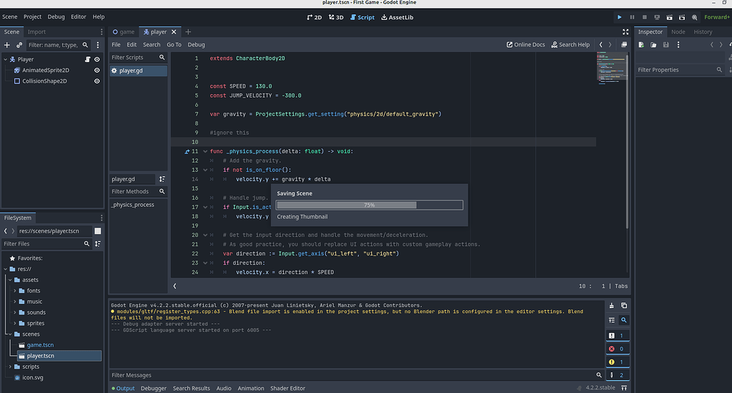 Help with Godot freezing when saving scene in Linux Mint. - Help ...