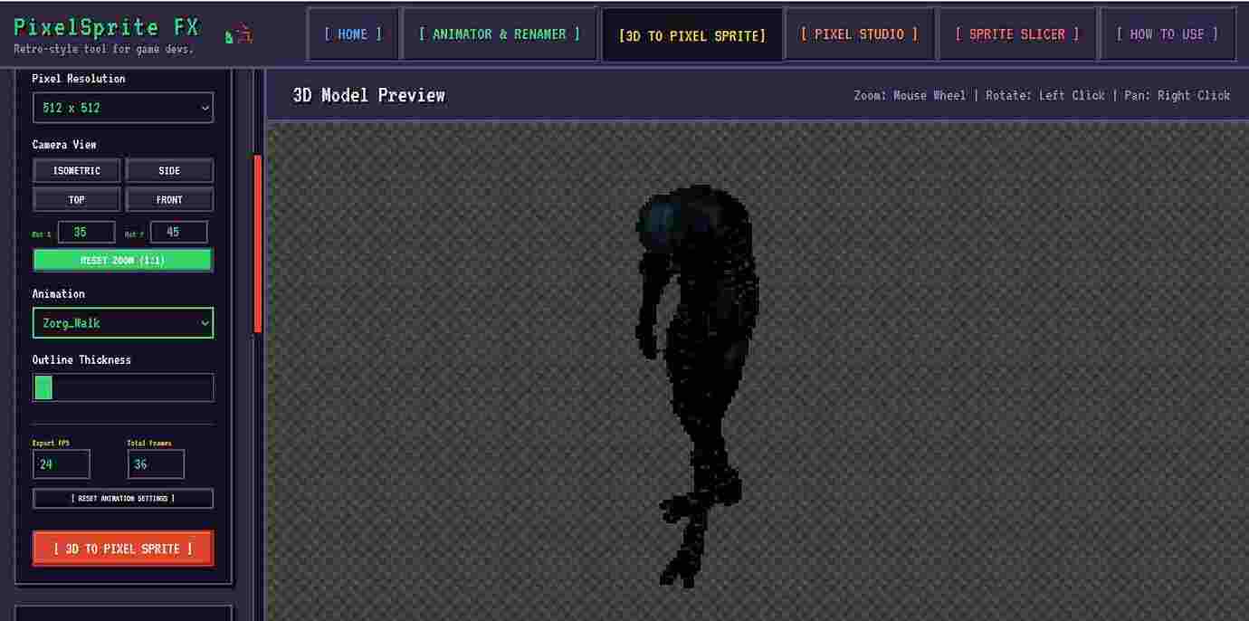[Tool] PixelSprite FX: Web-Based Sprite Suite with 3D-to-2D Rendering ...