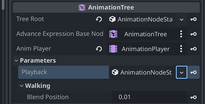 Screenshot AnimationTree