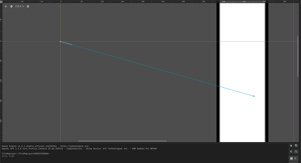 raycast2D colliding with non existant tiles - Help - Godot Forum