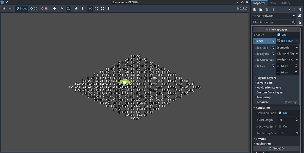 Why is TileMapLayer Cell 0,0 not equal to origin in isometric layout ...