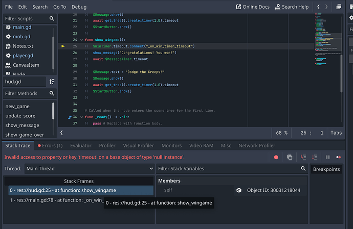 Stack Trace 0