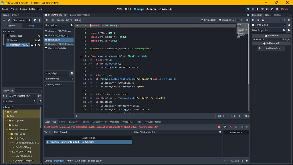 My game keeps crashing please help - Help - Godot Forum