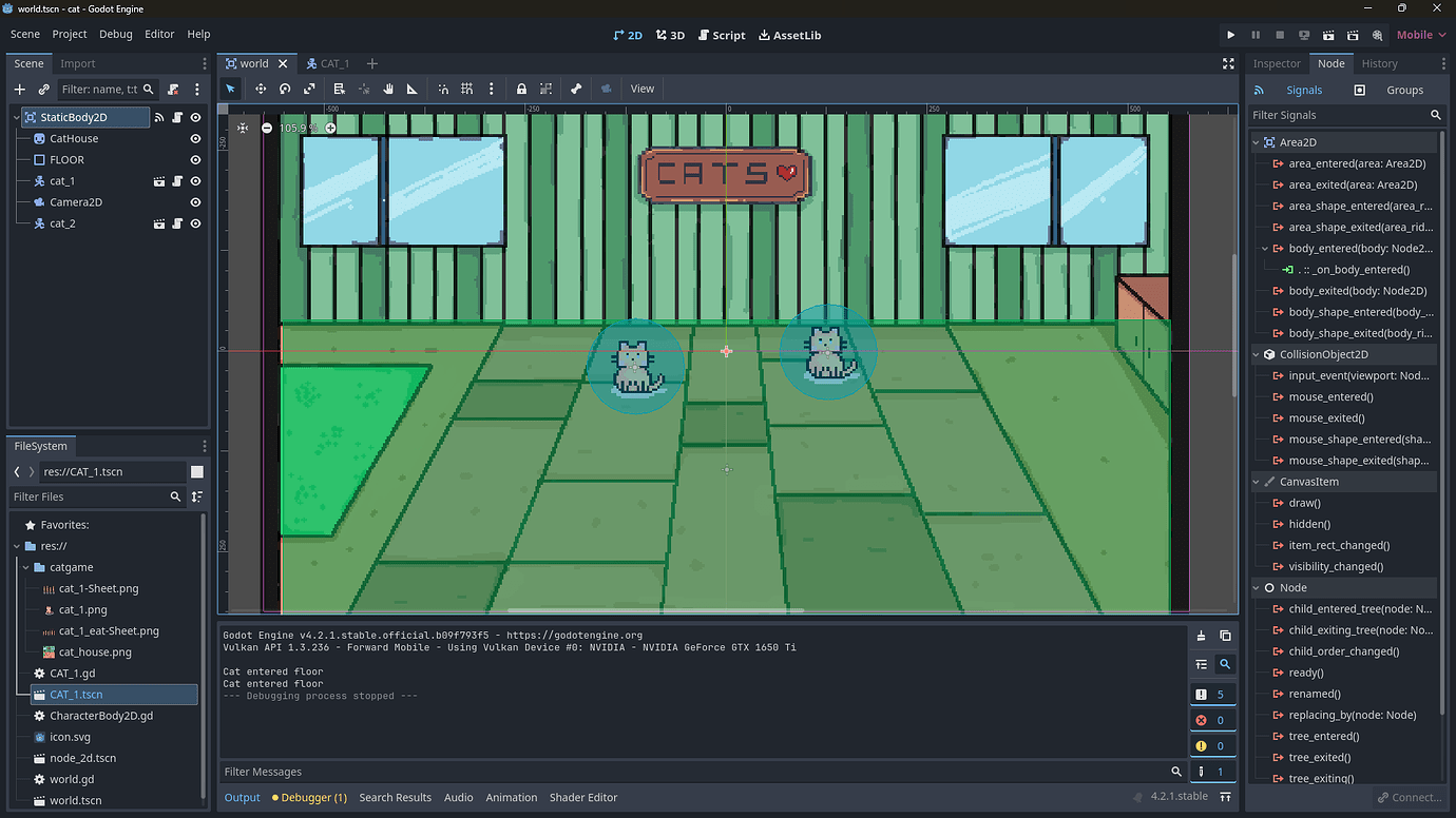 COllision shapes between sprites not working - Help - Godot Forum