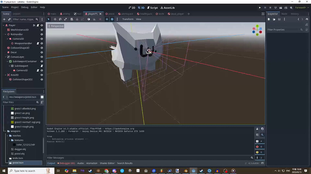 Packed scene is somehow loading the incorrect scene? - Help - Godot Forum