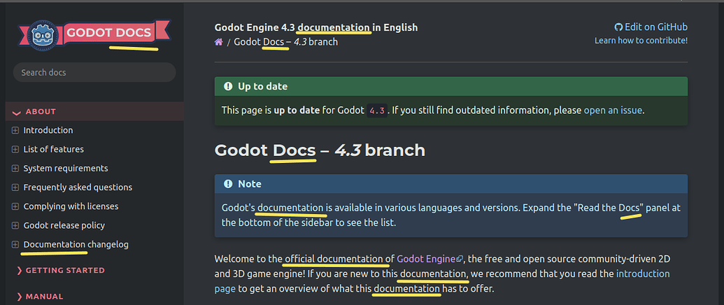 What is "Documentation" - Help - Godot Forum
