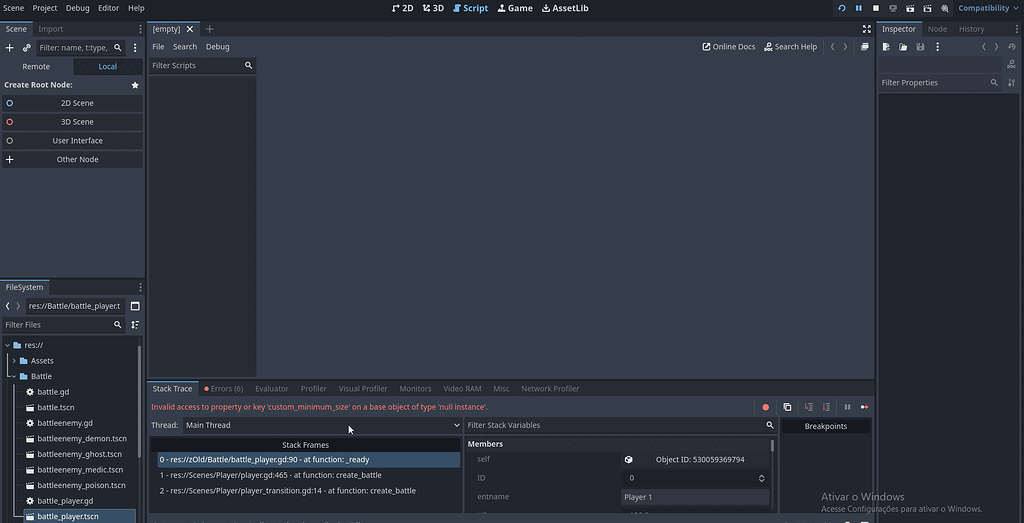 Scene refuses to load proper script - Help - Godot Forum