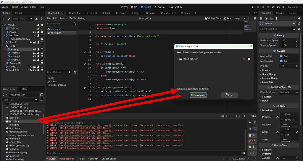 Circular dependency but with one scene? - Help - Godot Forum