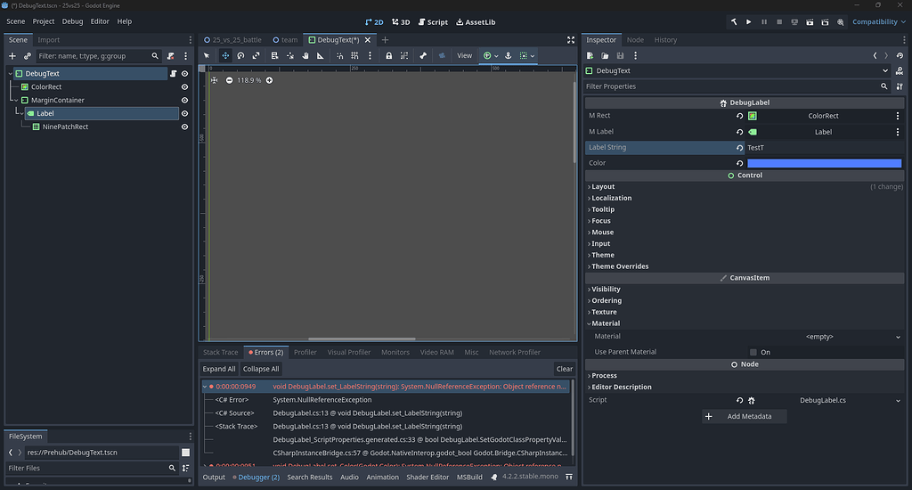 C# Export in Control.tscn is not work - Help - Godot Forum