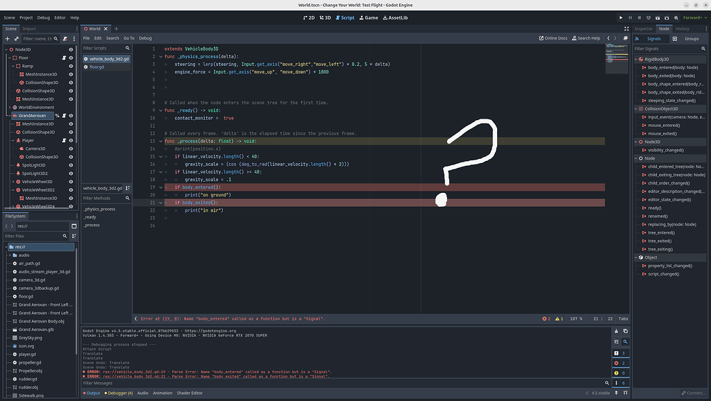 Detecting collisions between bodies - Physics - Godot Forum